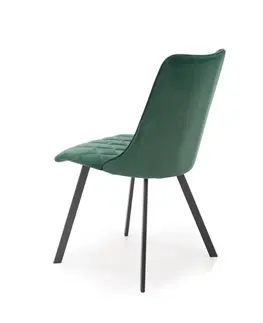 Židle HALMAR Jídelní židle Hannah tmavě zelená
