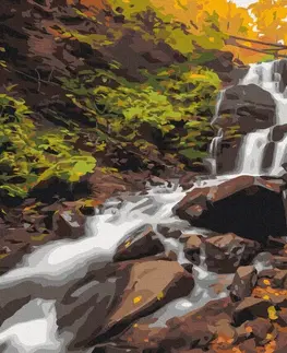 Příroda Malování podle čísel krajina vodopádů
