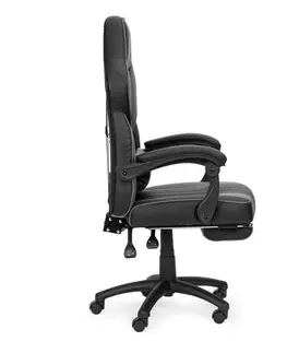 Kancelářské židle MODERNHOME Herní židle Bioural černo-šedá
