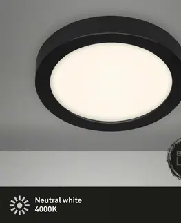 LED stropní svítidla BRILONER LED stropní svítidlo, pr. 22,5 cm, 16,5 W, černá BRI 3465-415