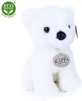 Hračky RAPPA - Plyšový medvěd bílý 18 cm ECO-FRIENDLY