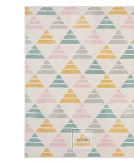 Moderní koberce Koberec s geometrickým vzorem v krásných pastelových barvách