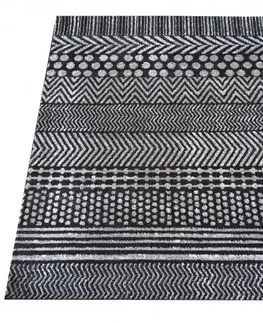 Moderní koberce Designový koberec v šedé barvě s jemnými vzory