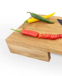 Prkénka a krájecí desky Kuchyňské prkénko Chef's Board Medium s nožem CLAP DESIGN