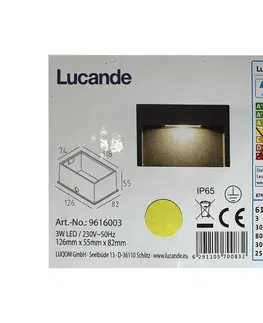 Svítidla Lucande Lucande - LED Venkovní nástěnné svítidlo MITJA LED/3W/230V IP65 