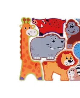 Hračky puzzle WIKY - Puzzle Safari zvířátka