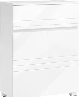 Koupelnový nábytek SONGMICS Koupelnová skříňka Lauris bílá