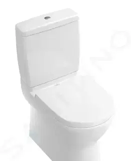 Záchody VILLEROY & BOCH O.novo WC kombi mísa, Vario odpad, CeramicPlus, alpská bílá 565810R1