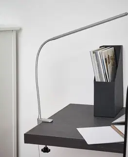 Stolní lampy NOWA GmbH Světlá klipová LED lampa Anka s ohebným ramenem