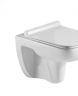 Záchody HOPA Závěsné WC ADATTO RIMLESS se SLIM sedátkem Soft-close OLKLT2005E