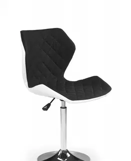 Barové židle HALMAR Barová židle Rixo černá/bílá