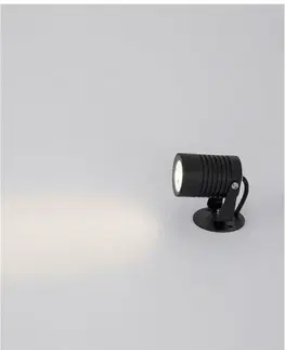 LED reflektory NOVA LUCE venkovní nástěnné svítidlo FEND černý hliník a sklo LED 5W 3000K 100-240V 21st. IP65 9271431