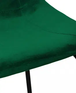 Barové židle TZB Barová židle Sligo Velvet 1 ks zelená