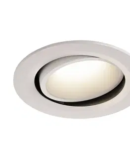 LED podhledová svítidla SLV BIG WHITE NUMINOS MOVE DL L vnitřní LED zápustné stropní svítidlo bílá/bílá 4000 K 40° otočné a výkyvné 1003689