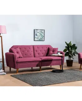 Pohovky a gauče Pohovka s křeslem TERRA červená