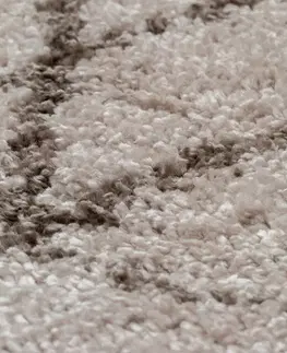 Koberce a koberečky Dywany Lusczow Kusový shaggy koberec BERBER FEZ béžový, velikost 80x150
