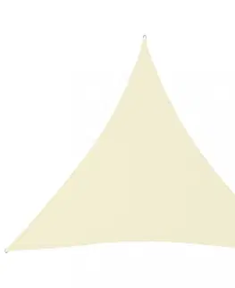 Stínící textilie Stínící plachta trojúhelníková 5 x 5 x 5 m oxfordská látka Dekorhome Modrá