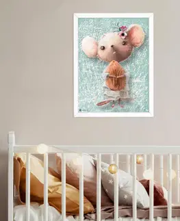 Obrazy do dětského pokoje Obrazy na stěnu do dětského pokoje - Myška