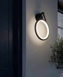 Venkovní nástěnná svítidla Lucande Venkovní LED osvětlení Mirco, kruhové, IP65