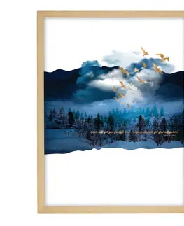 Obrazy a plakáty Obraz z řady Gold&navy Imagination 30x40cm
