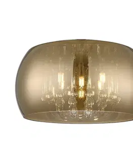 Designová stropní svítidla ZUMALINE C0076-05L-F4HF CRYSTAL stropní svítidlo zlatá