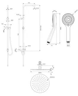Sprchy a sprchové panely OMNIRES YOSEMITE sprchový sloup chrom /CR/ SYSYOSEMITELUXCR