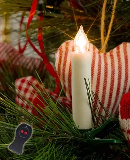 Světelné řetězy Konstsmide Christmas Vánoční svíčky LED na baterii bílá 10 zdrojů