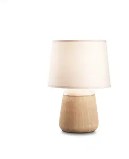 Lampy na noční stolek Stolní lampa Ideal Lux Kali´-2 TL1 245331 E14 1x40W IP20 kulatá hnědá