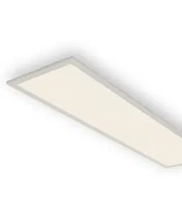 LED stropní svítidla BRILONER Svítidlo LED panel s čidlem, 119,5 cm, 4100 lm, 38 W, bílé BRILO 7189-016