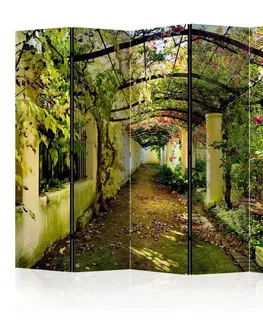 Paravány Paraván Romantic Garden Dekorhome 225x172 cm (5-dílný)