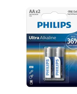 Baterie primární Philips Philips LR6E2B/10 - 2 ks Alkalická baterie AA ULTRA ALKALINE 1,5V 2800mAh 