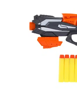 Hračky - zbraně RAPPA - Pistole na pěnové náboje 20x14cm plast a 5ks nábojů oranžová na kartě
