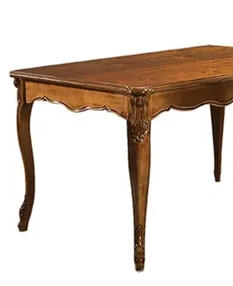 Designové a luxusní jídelní stoly Estila Luxusní klasický jídelní stůl Pasiones obdélníkového tvaru z dřevěného masivu s vyřezávanou výzdobou 180cm