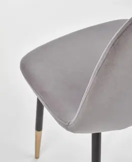 Židle HALMAR Designová židle Suzzie šedá