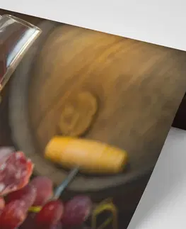 Samolepící tapety Samolepící fototapeta sklenice s růžovým vínem