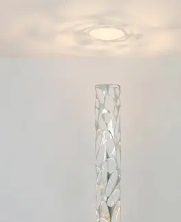 Stojací lampy Holländer Stojací lampa Talismano, stříbrná barva, výška 176 cm, železo