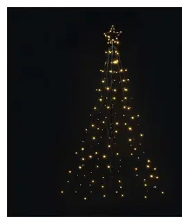 Interiérové dekorace EMOS LED vánoční strom kovový, 180 cm, venkovní i vnitřní, teplá bílá, časovač DCTW02