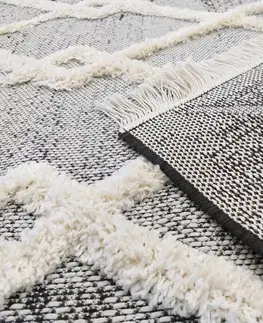 Koberce SHAGGY Šedý koberec ve skandinávském stylu