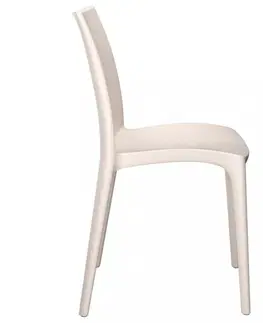 Zahradní židle Zahradní židle 2 ks krémové 50 x 46 x 80 cm polypropylen