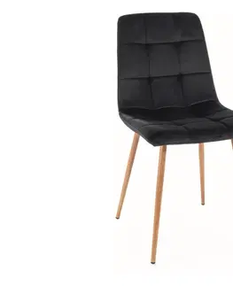 Židle Kasvo ALIM D (MILA D) VELVET židle jídelní bluvel 86 tm.modá