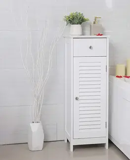 Koupelnový nábytek SONGMICS Koupelnová skříňka MELISSA bílá