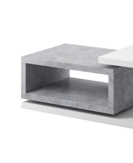 Konferenční stolky KAGOSHI konferenční stolek, bílá/beton colorado