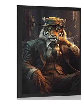 Zvířecí gangsteři Plakát zvířecí gangster tygr
