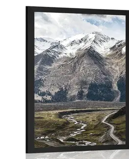 Příroda Plakát nádherné horské panorama