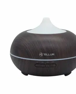 Aromaterapie Tellur Aroma difuzér WiFi Smart 300 ml, tmavě hnědá
