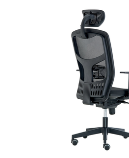 Kancelářské židle Kancelářská židle TARSIA s podhlavníkem, černá