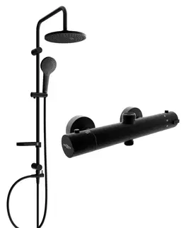 Sprchy a sprchové panely Sprchový set MEXEN ERIK - termostatická baterie Kai černý