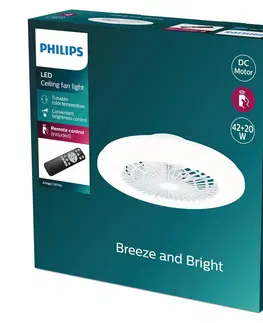 Stropní ventilátory se světlem Philips Philips Amigo stropní ventilátor s LED osvětlením