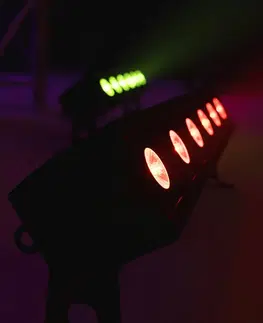 Technická svítidla Steinigke Showtechnic EUROLITE Battery Bar-6 LED Spot RGBW Dálkové ovládání