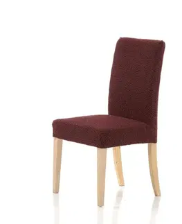 Židle Forbyt, Potah elastický na celou židli, komplet 2 ks Petra, bordo